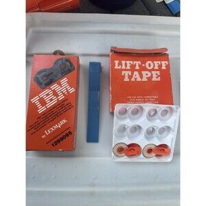 IBM ​ HIGH YIELD CORRECTABLE FILM RIBBON BLACK 2 Lift Off Tape And Brush Lot